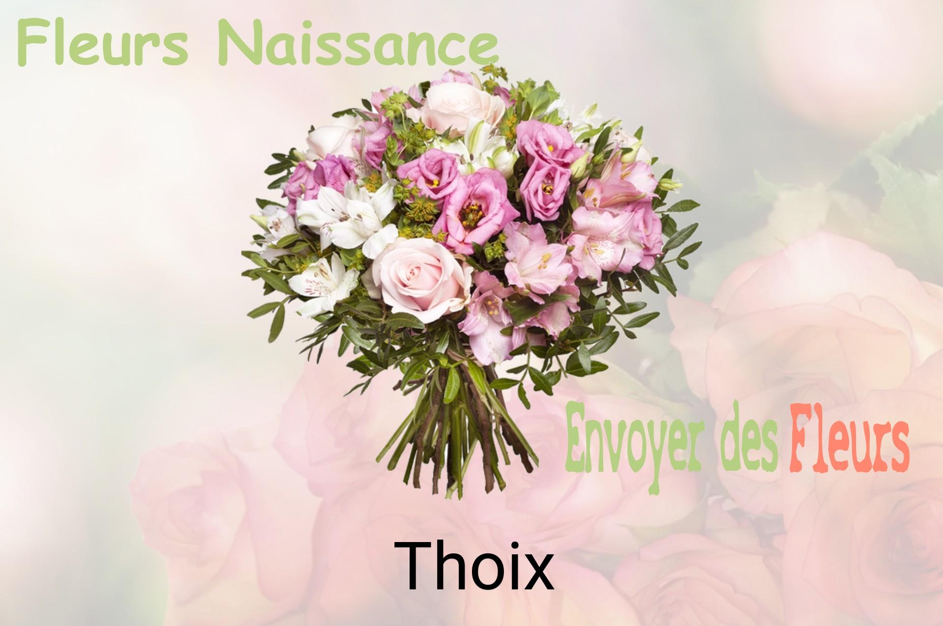 Bouquet de fleurs de naissance livré à Thoix